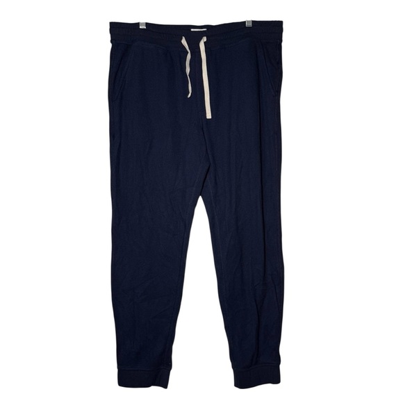 American Eagle Lounge Pajama Pants Navy Blue Drawstring Size Large Super Soft - Picture 1 of 7